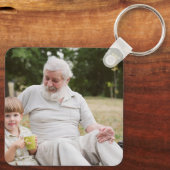 Porte-clés Someone In Heaven Cardinal Greenery Photo (Verso)