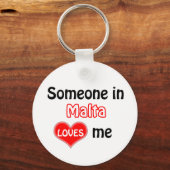 Porte-clés Someone in Malta Loves me (Recto)