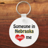 Porte-clés Someone in Nebraska Loves me (Recto)