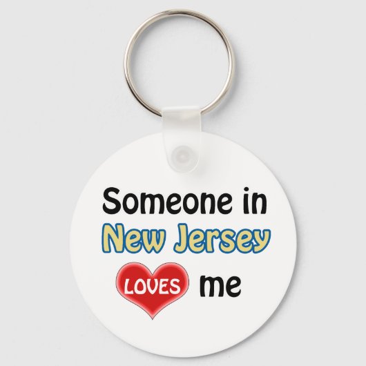 Porte-clés Someone in New Jersey Loves me (Recto)
