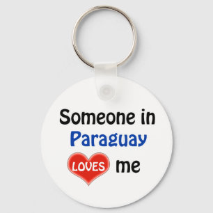 Porte-clés Someone in Paraguay Loves me