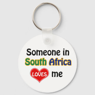 Porte-clés Someone in South Africa Loves me trouve