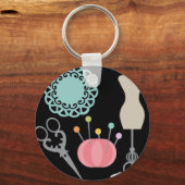 Porte-clés "Sometimes a girl just gotta sew!" (Verso)