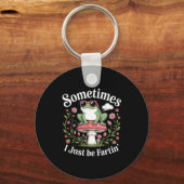 Porte-clés Sometimes I Just Be Farting Funny Frog (Recto)