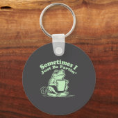 Porte-clés Sometimes Just I Fartin Frog Smile (Recto)