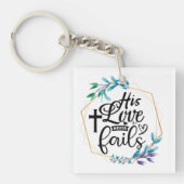 Porte-clés Son Amour n'échoue jamais (Devant)