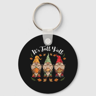 Porte-clés Son automne Y'all Gnomes Thanksgiving