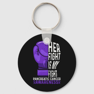 Porte-clés Son combat est Mon combat Conscience du cancer du 