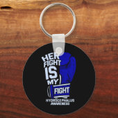 Porte-clés Son combat est mon combat contre l'hydrocéphalie (Recto)