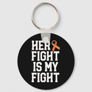 Porte-clés Son Combat Est Mon Combat Leucémie Cancer Mari Hom