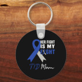 Porte-clés Son combat est mon combat T1D Maman Conscience du  (Recto)