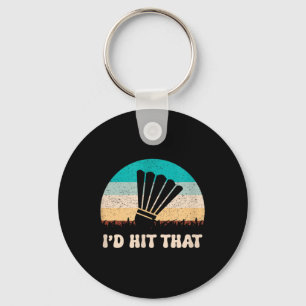 Porte-clés Son Dans Mon Volant de badminton Adn Racket Badmin