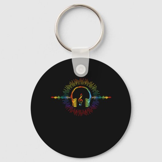 Porte-clés Son Engineer Audio Wave Audio Engineer Musique (Recto)