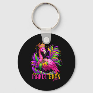 Porte-clés Son Mardi Gras Yall Mardi Gras Flamant rose Fête F