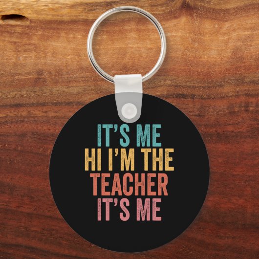 Porte-clés Son Me Hi Im L’enseignant C’est moi (Recto)