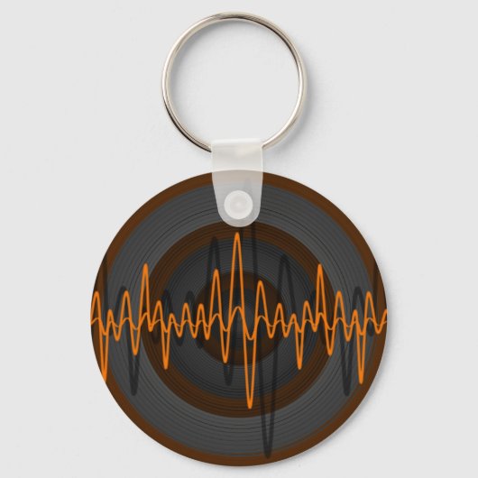 Porte-clés Son orange porte - clé foncé (Recto)