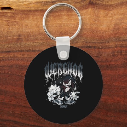 Porte-clés Sonic The Hedgehog Halloween Werehog Distressed St (Recto)