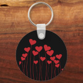 Porte-clés Sonnerie de clé Valentine/amour - personnaliser te (Verso)