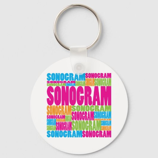 Porte-clés Sonogramme coloré (Recto)
