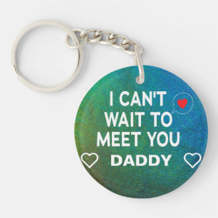 Porte-clés Sonogramme sur mesure pour bébé multilingue papa