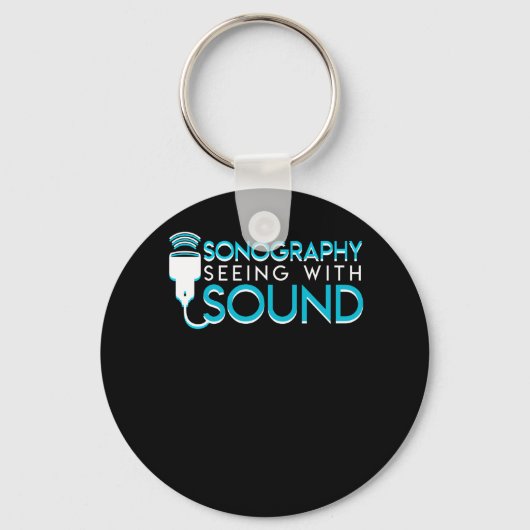 Porte-clés Sonographie Voir son Ultrasonographe (Recto)