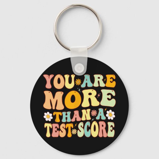 Porte-clés Sont Plus Qu'Un Test Score Enseignant Super Test (Recto)