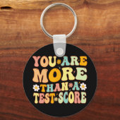 Porte-clés Sont Plus Qu'Un Test Score Enseignant Super Test (Recto)