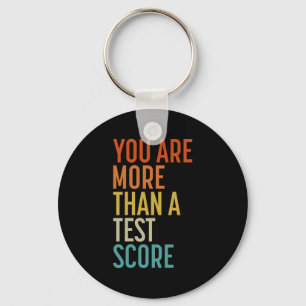Porte-clés Sont Plus Qu'Un Test Score Enseignant Vintage Test