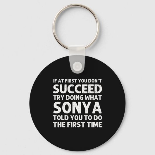 Porte-clés Sonya Name D Birthday Funny Christmas J  (Recto)
