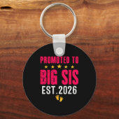Porte-clés Soon To Be Big Sister 2026 Funny Promoted To Big S (Recto)