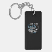 Porte-clés Soon to Be Daddy 2022 Father's Day First Time (Devant gauche)