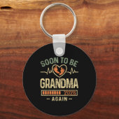 Porte-clés Soon To Be Grandma Again 2026 Expecting Baby Grand (Recto)