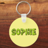 Porte-clés Sophie Name Kiwi Design (Recto)