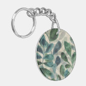 Porte-clés Sophistication verdoyante - Feuilles tropicaux (Devant gauche)