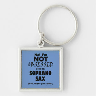 Porte-clés Soprano Sax observé