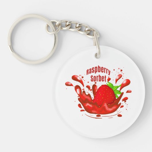 Porte-clés Sorbet de framboise (Devant)