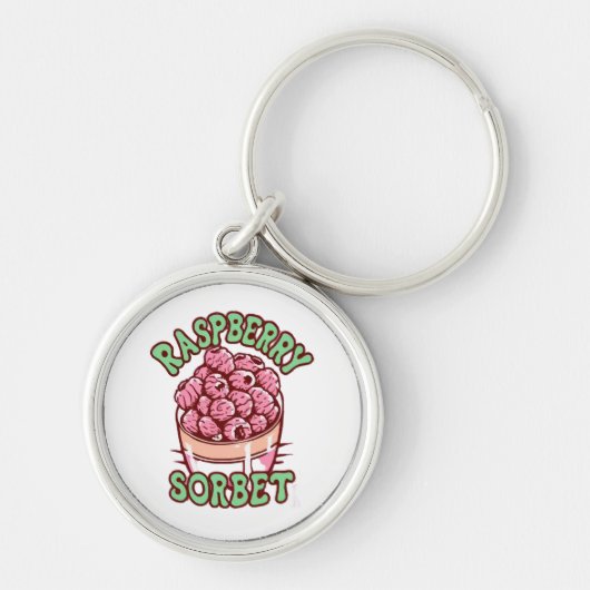Porte-clés Sorbet de framboise (Devant)