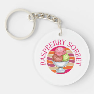 Porte-clés Sorbet framboise
