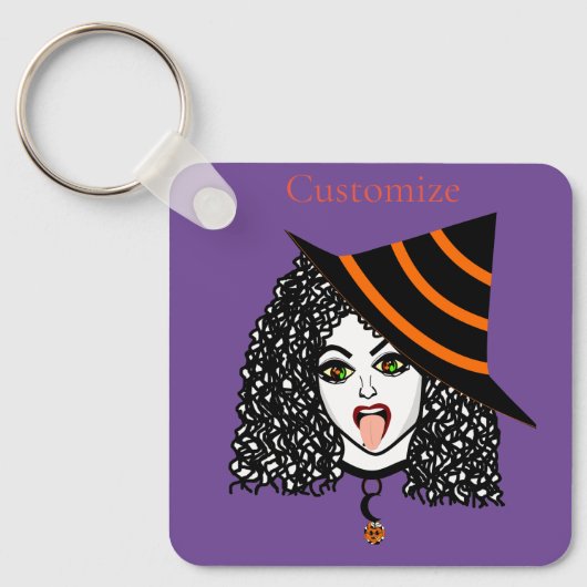 Porte-clés Sorcière à poils croustillants Thunder_Cove (Recto)