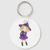 Porte-clés Sorcière Avec Poupée Voodoo (Recto)