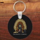 Porte-clés Sorcière Chambres Trône Amusants Halloween Filles  (Recto)