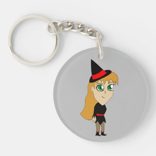 Porte-clés sorcière chibi (Devant)