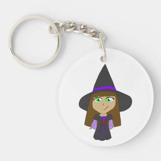 Porte-clés sorcière chibi (Devant)
