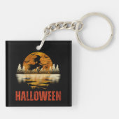PORTE-CLÉS SORCIÈRE DE NUIT D'HALLOWEEN (Dos)