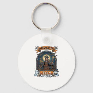 Porte-clés Sorcière de nuit mécanique Jour Halloween Steampun