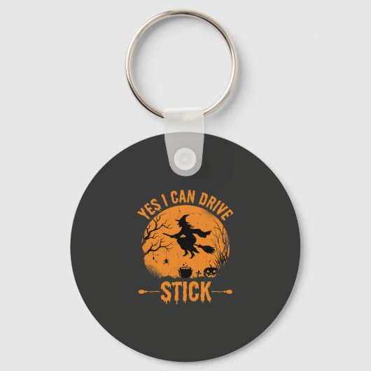 Porte-clés Sorcière d'Halloween Drive Stick Graphique_1 (Recto)
