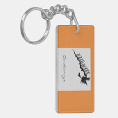 Porte-clés Sorcière effrayante Broom Thunder_Cove Halloween (Devant gauche)