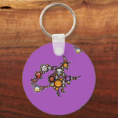 Porte-clés sorcière émoji (Recto)