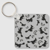 Porte-clés Sorcière volante entre la moitié de la lune à Hall (Recto)