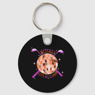 Porte-clés Sorcières Allons au Club de Golfeur Disco Hallowee